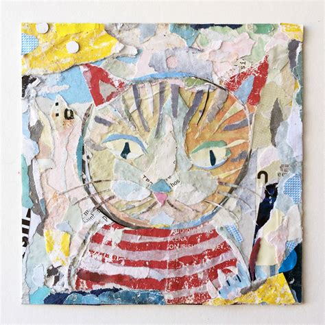 Philippe Patricio (collage art): GINGER CAT | Cat collage, Animal collage, Collage artwork