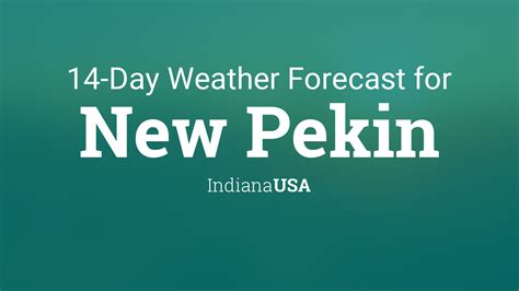 New Pekin Indiana Usa 14 Day Weather Forecast