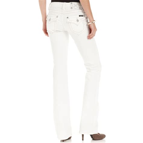 Lyst Miss Me Embellished Bootcut Jeans In White
