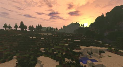 วอลเปเปอร์ Minecraft พระอาทิตย์ตก วีดีโอเกมส์ ป่า 1980x1080