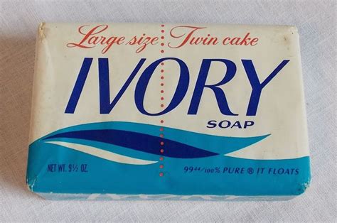 Ivory is also a little bit stickier hand i like. Vintage Ivory Soap Bar Large Size Twin Cake 9 1/2 oz ...