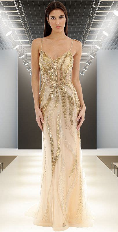 Gold Beaded Evening Prom Dress In Dresses Haute Couture