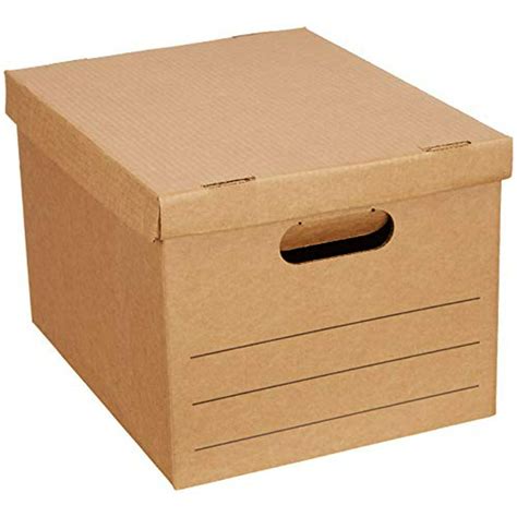 Basics Moving Boxes With Lid And Handles 15 X 10 X 12 Small 20