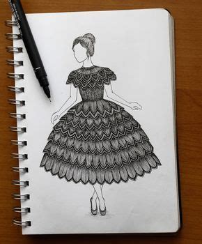 The latest and greatest free online dress up games for girls which are safe to play! Intricate drawing of a girl dancing wearing a lace frock ...
