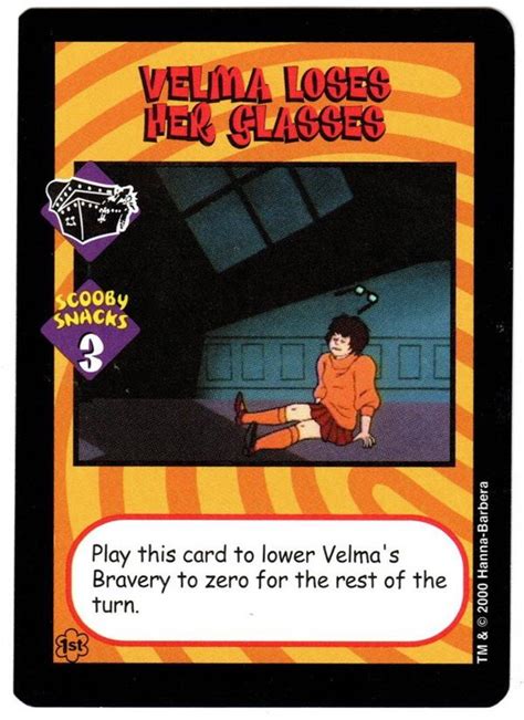 Scooby Doo Expandable Card Game Velma Loses Her Glasses Art And Collectibles Trading Cards