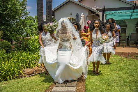 A Gorgeous Tswana Wedding With The Bride Dressed In Bmashilodesigns South African Wedding Blog
