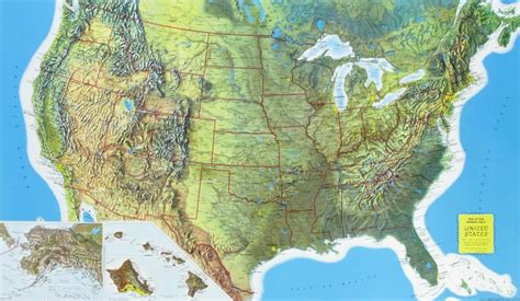 Us Topographic Map With Elevations United States Map