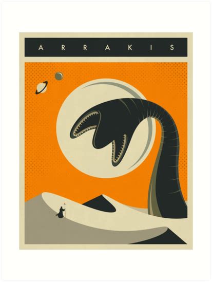 Arrakis Travel Poster Art Prints By Jazzberryblue Redbubble