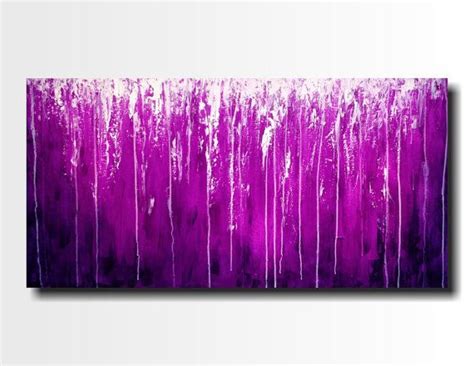 Original Large Abstract Painting 24 X 48 By Jmjartstudio On Etsy Purple