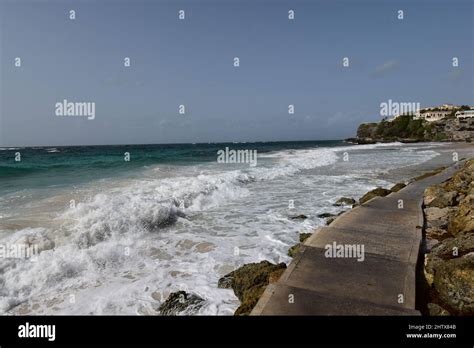 Crane Beach Barbados Stock Photo Alamy