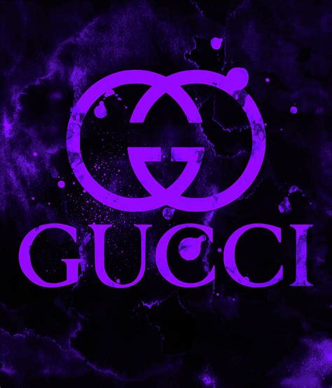 Download gucci logo png free icons and png images. Gucci Logo Purple 7 Digital Art by Del Art