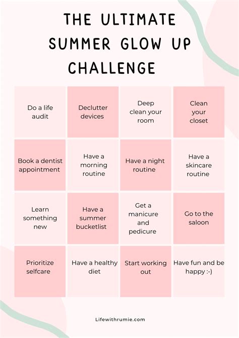 The Ultimate Summer Glow up Checklist for 2023 - Life with rumie