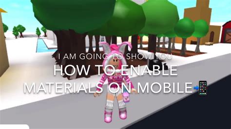 Materials On Mobile Tutorial Welcome To Bloxburg Youtube