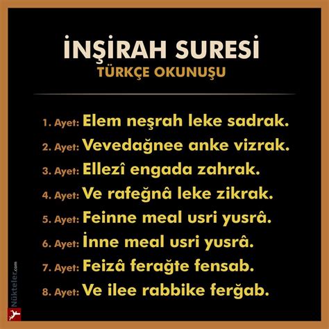 İşte tebarek (mülk) suresi okunuşu tebareke suresi arapça okunuşu türkçe meali. İnşirah Suresi Fazileti ve Sırları | Ilham veren alıntılar ...