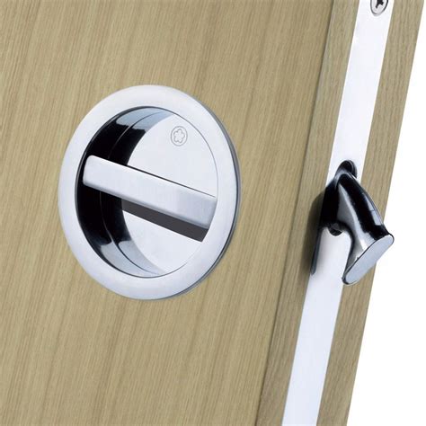 A Stylish Manital Art55b Bathroom Lock For Sliding Doors With A Round
