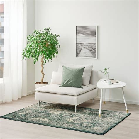 Kombiniere nach geschmack oder leg doch einfach mehrere zu einem riesenteppich zusammen! VONSBÄK Teppich Kurzflor - grün - IKEA Österreich