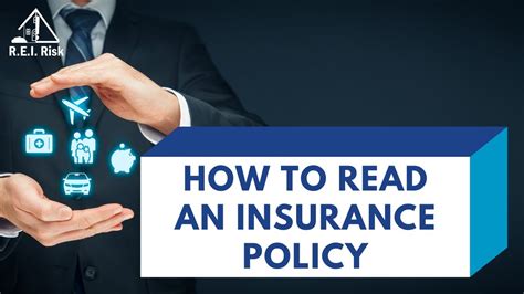 Understanding the common sections of a life insurance policy, and what's contained in those sections, can help make it easier to review your policy. How To Read An Insurance Policy - REI Insurance Academy - YouTube