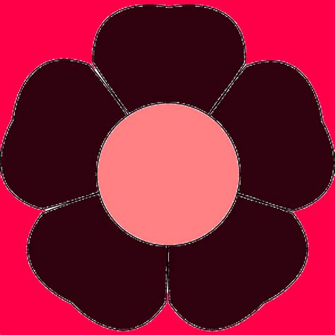 Next, draw 5 of the petal doodles which have three parts to them. Flower With Five Petals | Free Images at Clker.com ...