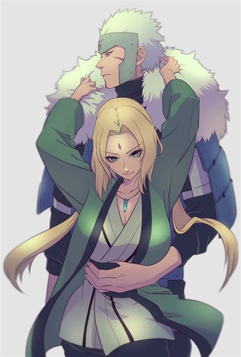 Tobirama & Tsunade by @19002265km (Twitter) | Naruto shippuden anime