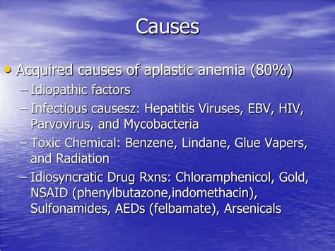 Ppt Aplastic Anemia Powerpoint Presentation Id389336