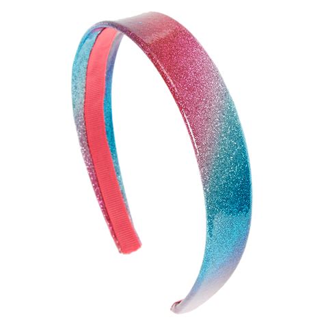 Rainbow Glitter Ombre Headband Claires Us