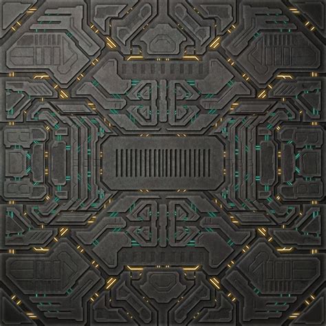 Scifi Wall Game Textures Concept Art