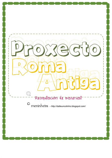 Pdf Recopilación Proxecto Roma Antiga Dokumentips