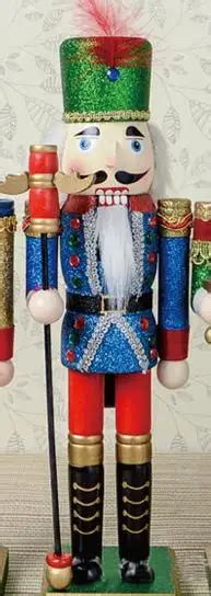 Ht077 Free Shipping 38cm Color Pink Nutcracker Soldier Wood Christmas