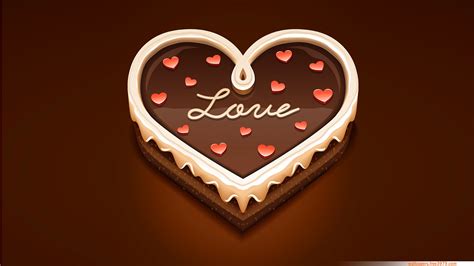 Love Heart Sweet Chocolate Wallpapers Wallpaper Free 3979