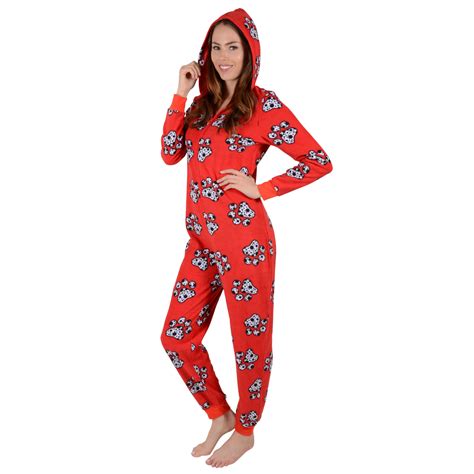 Ladies Fleece Onesie All In One Pyjamas Sleepsuit Pjs Womens Adult