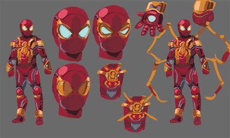 A More Comic Accurate Mcu Iron Spider Suit Concept Rspiderman