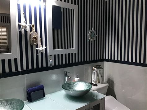 SD36124 | Blue and White Striped Wallpaper | Striped wallpaper, Grey