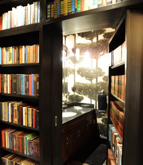 It just tends to be behind bookcases an awful lot. Home Library ~ hidden room behind bookcase | Home library ...