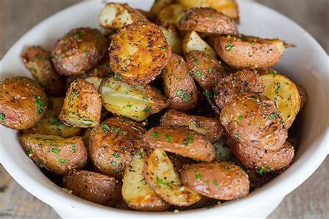 Add parmesan, rosemary, and sprinkle with salt and pepper to taste, then toss to evenly distribute. Roasted Red Potatoes Recipe