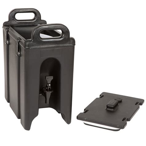 For safe transporting and storage to accommodate larger cups, this cambro. Cambro 250LCD | Cambro 250LCD110 Camtainer 2.5 Gallon ...