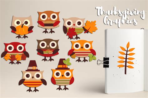 Owl Thanksgiving Printable Card Free
