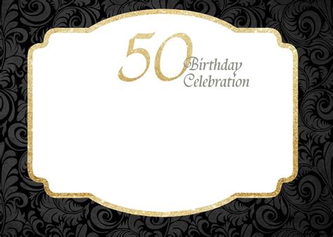 50th Birthday Invitations Template • Business Template Ideas