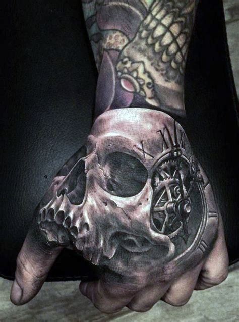 The Ultimate 145 Best Skull Tattoos In 2021 Skull Hand Tattoo Hand Tattoos For Guys Skull