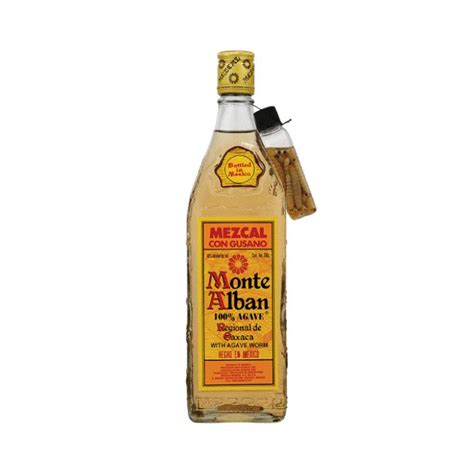 Monte Alban Worm Tequila 700ml Mezcal Agave Worm Tequila