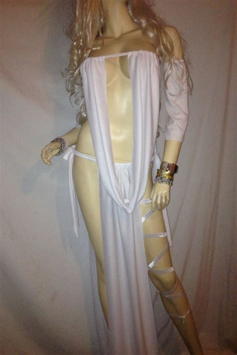 Sexy Princess Silks Long Gown Gorean Kajira Slave Costume Coplay