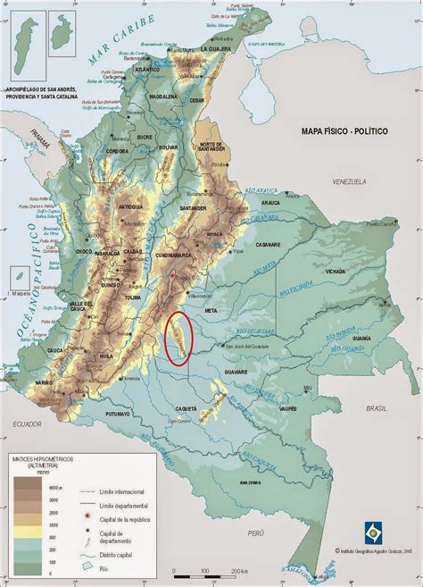 Mapas De La República De Colombia