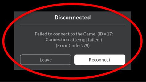 Roblox Failed To Connect Game Id 17 Connection Attempt Failed