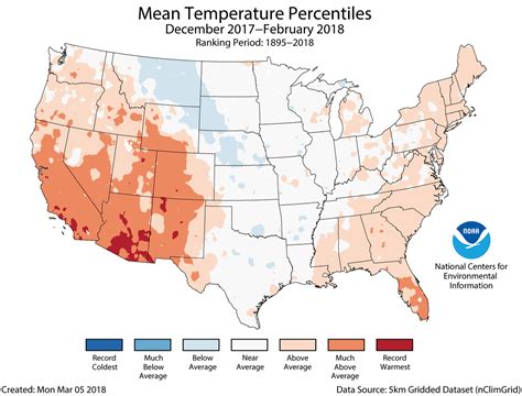 Assessing The Us Climate In February 2018 News National Centers