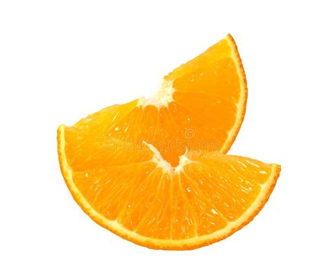 Orange Slice Isolated On White Orange Fruit Stock Photo Image Of