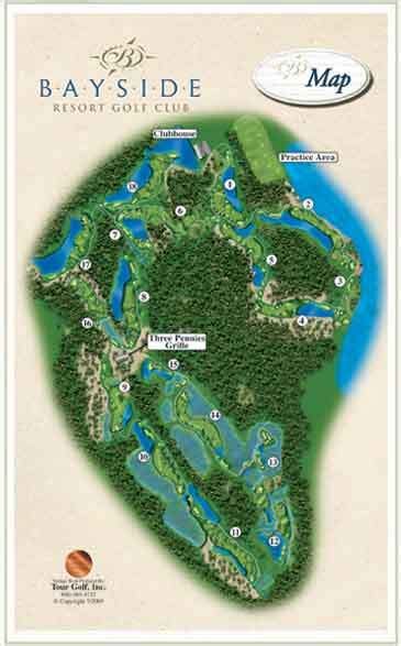 Bayside Resort Golf Club Layout Map Course Database