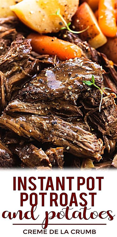 Making a pot roast in your instant pot is the easiest way to do it. Juicy and tender instant pot pot roast and potatoes with ...