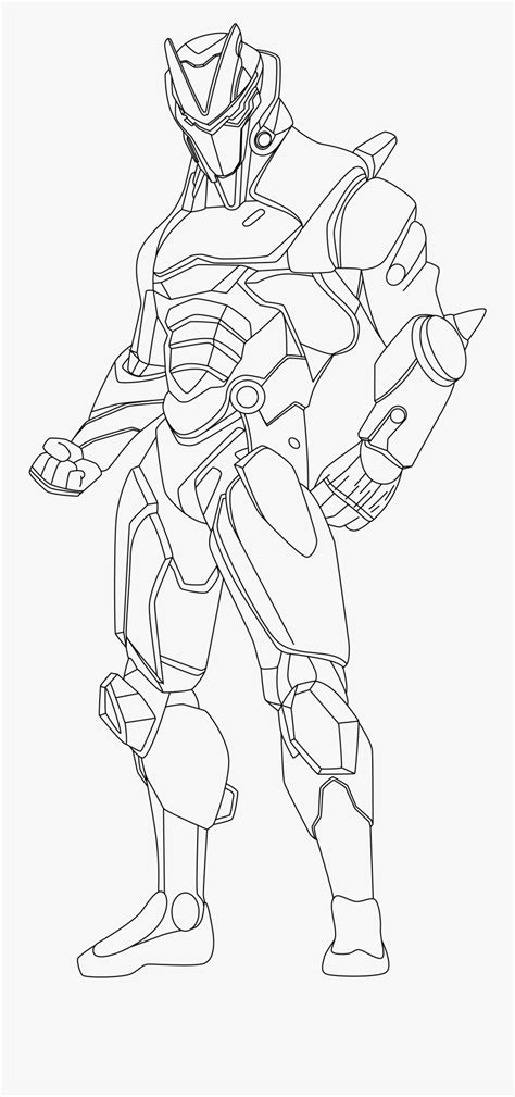 fortnite coloring pages omega  transparent clipart clipartkey