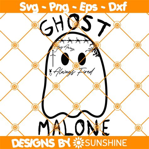 Ghost Malone Svg, Malone Singer Svg, Ghost Svg, Groovy halloween svg