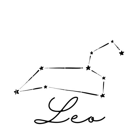 Leo Constellation Svg Zodiac Svg Astrology Png Svg Files Etsy