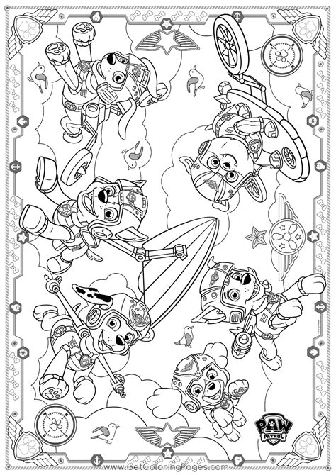 Paw Patrol Tracker Head Coloring Page Paw Patrol Coloring Page Page For